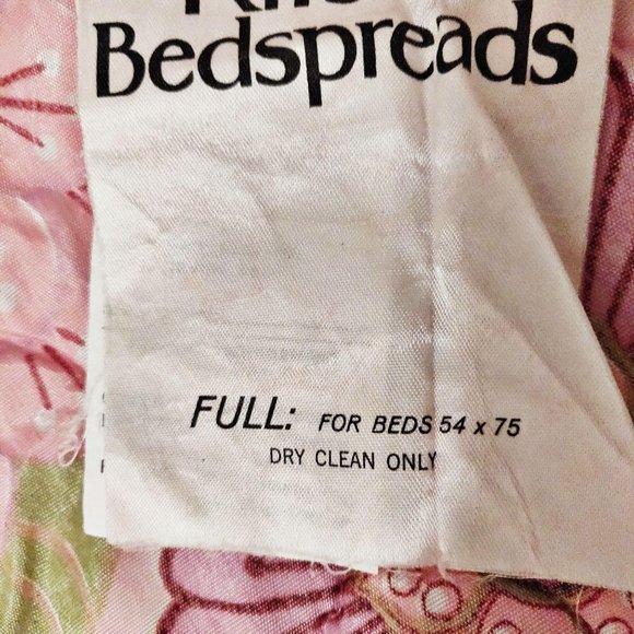 Vintage 1960s Pink MOD Flower Power Bed Spread Com - Picture 11 of 13